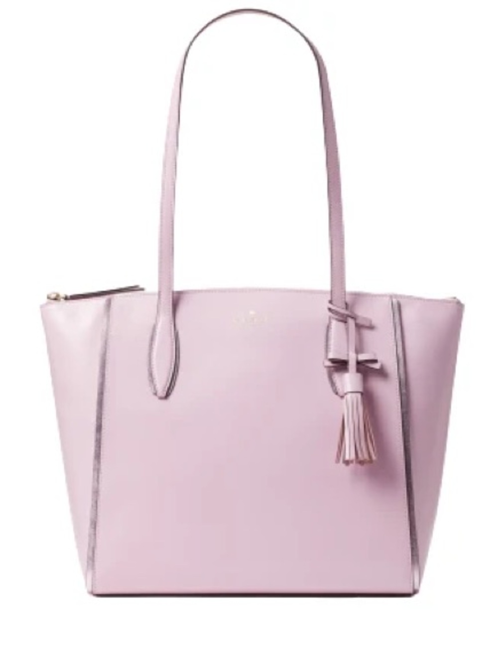 Kate Spade New York Kali Tote Quartz Pink Leather Tassel Shoulder Bag